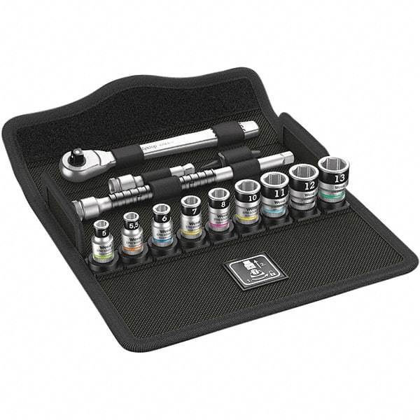 Wera - Socket Sets Measurement Type: Metric Drive Size: 1/4 - USA Tool & Supply