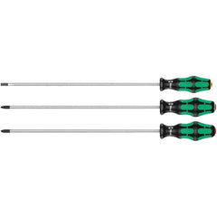 Wera - Screwdriver Sets Screwdriver Types Included: Pozidriv; Slotted; Phillips Number of Pieces: 3 - USA Tool & Supply