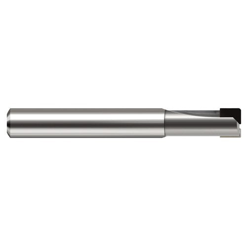 Diamond End Mills for Non-Ferrous Materials - PCD Diamond - 0.2500″ (1/4″) Cutter Diameter × 0.0300″ Radius × 0.2500″ (1/4″) Length of Cut PCD Corner Radius End Mill, 2 Flutes
