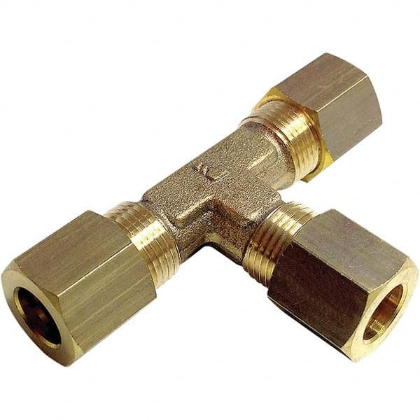 Legris - Metal Compression Tube Fittings Type: Union Tee End Connections: Tube O.D. x Tube O.D. - USA Tool & Supply