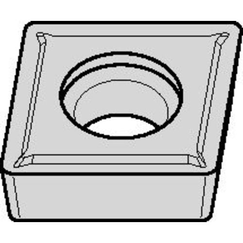 CCMT 431 Single-sided|T TN20K, 1/64″ Corner Radius, 3/16″ Thick, 1/2″ Inscribed Circle, TiN, Turning Indexable Insert - USA Tool & Supply