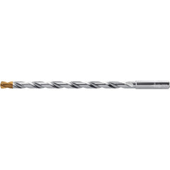 Extra Length Drill Bit: 0.2187″ Dia, 140 °, Solid Carbide TiSiAlCrN Finish, 4.724″ Flute Length, 6.299″ OAL, Straight-Cylindrical Shank, Series DC160-16-A1