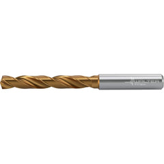 Jobber Length Drill Bit: 0.4063″ Dia, 140 °, Solid Carbide TiSiAlCrN, AlTiN Finish, 4.646″ OAL, Right Hand Cut, Straight-Cylindrical Shank, Series DC160-05-A0