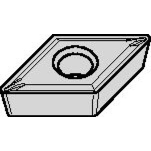 DCMT 432 Single-sided|T TN20P, 1/32″ Corner Radius, 3/16″ Thick, 1/2″ Inscribed Circle, TiN, Turning Indexable Insert - USA Tool & Supply