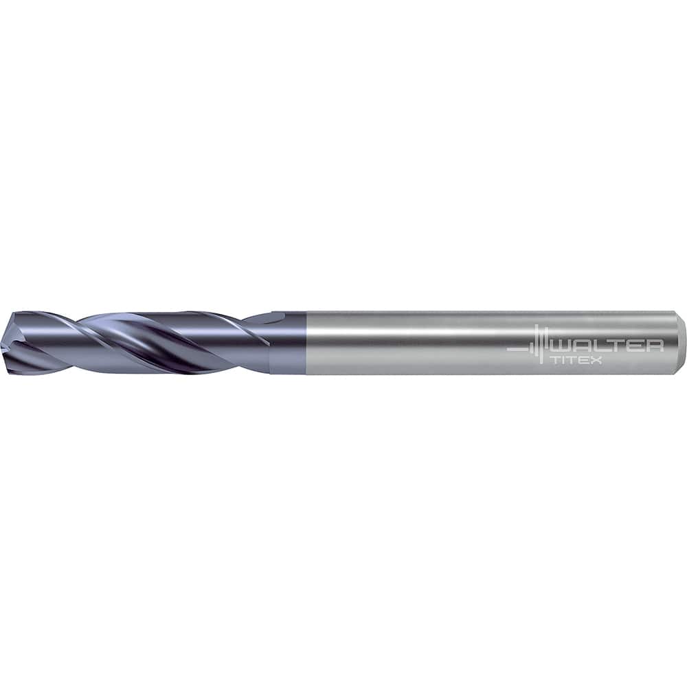 Screw Machine Length Drill Bit: 0.063″ Dia, 140 °, Solid Carbide Coated, Right Hand Cut, Straight-Cylindrical Shank, Series DC150-03-A0