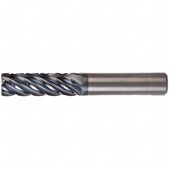 Kennametal - 3/8" Diam 6 Flute Solid Carbide 0.03" Corner Radius End Mill - USA Tool & Supply