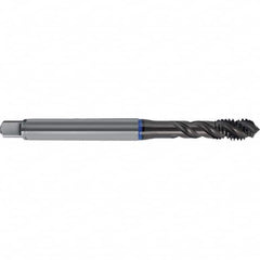 Spiral Flute Tap: M4 x 0.70, Metric, 3 Flute, Semi-Bottoming, 6H + 0.1 Class of Fit, TiAlN Finish Right Hand Flute, Right Hand Thread, D11 & D12, Series 4627