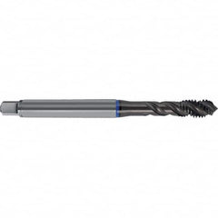 Spiral Flute Tap: M3.50 x 0.60, Metric, 3 Flute, Semi-Bottoming, 6GX Class of Fit, HSS-E, TiAlN Finish Right Hand Flute, Right Hand Thread, D6 & D7, Series 4625