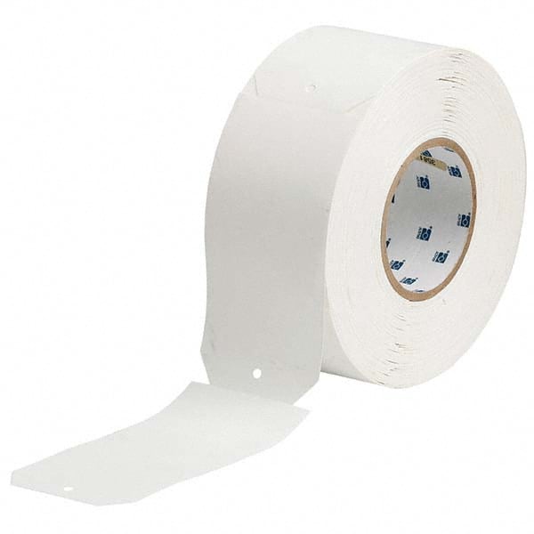 Brady - Labels, Ribbons & Tapes Type: Die-Cut Tags for Printers Color: White - USA Tool & Supply