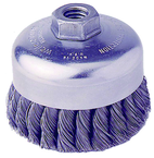 4" SINGLE ROW WIRE CUP BRUSH - USA Tool & Supply