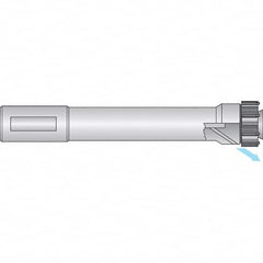 Axial Clamp Straight Shank Modular Reamer Body 32mm Shank Diam, 2.362″ Shank Length, 277″ OAL, Right Hand Cut