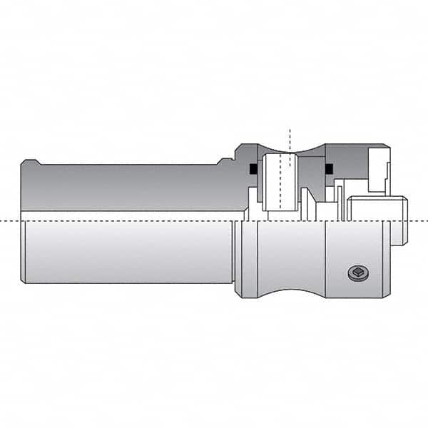 Allied Machine and Engineering - 50mm Diam Radial Clamp Straight Shank Modular Reamer Body - USA Tool & Supply
