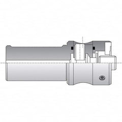 Allied Machine and Engineering - 50mm Diam Radial Clamp Straight Shank Modular Reamer Body - USA Tool & Supply