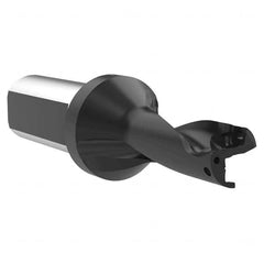 Allied Machine and Engineering - 1.124" Max Drill Depth, 2xD, 14.29mm Diam, Indexable Insert Drill - USA Tool & Supply