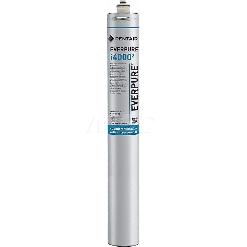 Plumbing Cartridge Filter: 3-1/2″ OD, 25″ Long, 0.5 micron, Activated Carbon Reduces Cysts, Chlorine, Odor, Scale Inhibitor & Taste