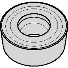 RCMT 0803M0 Single-sided|T WP25CT, 1/8″ Thick, 0.315″ Inscribed Circle, TiN, Round, Turning Indexable Insert - USA Tool & Supply
