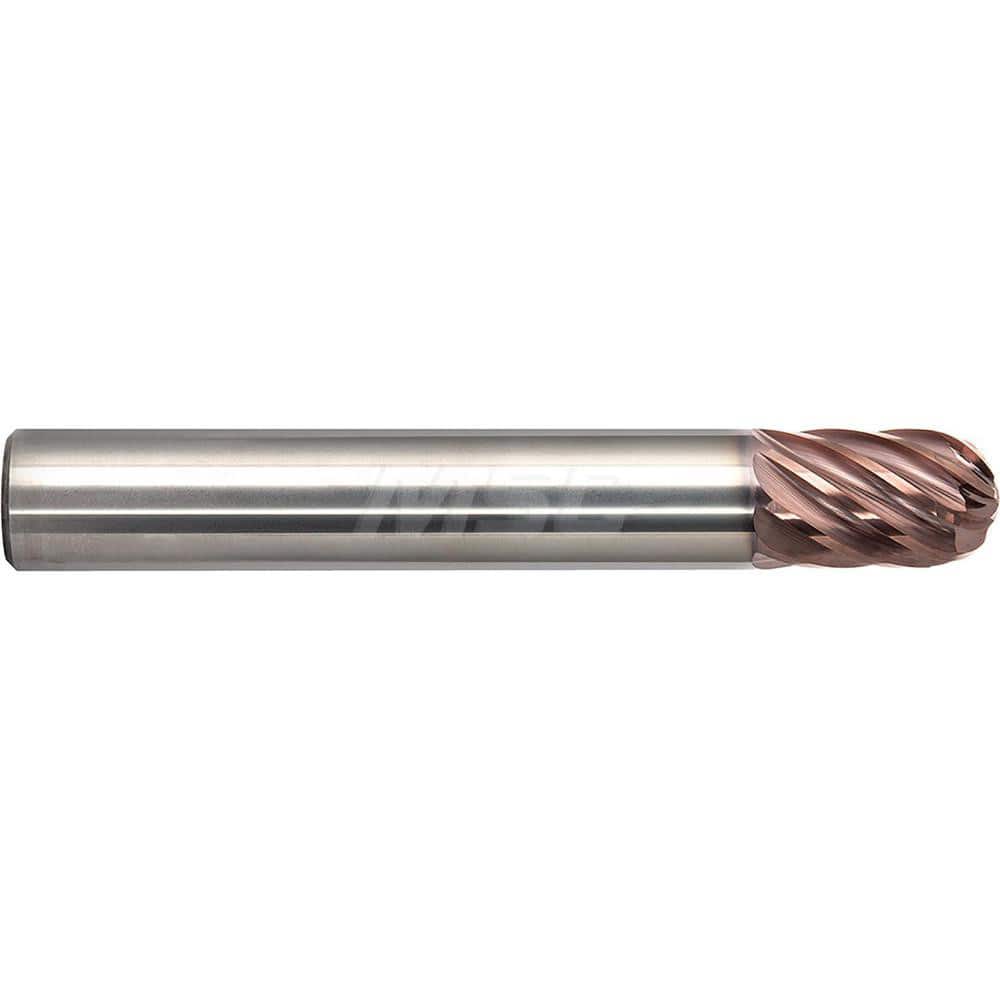 M.A. Ford - Ball End Mills; Mill Diameter (mm): 10.00 ; Mill Diameter (Decimal Inch): 0.3937 ; Number of Flutes: 8 ; Length of Cut (mm): 15.0000 ; Material: Solid Carbide ; Overall Length (mm): 103.0000 - Exact Industrial Supply