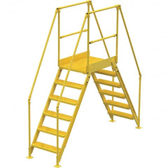 Vestil - 102-7/8" High 500 Lb Capacity 6 Step Crossover Bridge - USA Tool & Supply