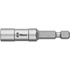 Wera - 1/4" Bit Holder - 1/4" Hex Drive, 2-1/4" OAL - USA Tool & Supply