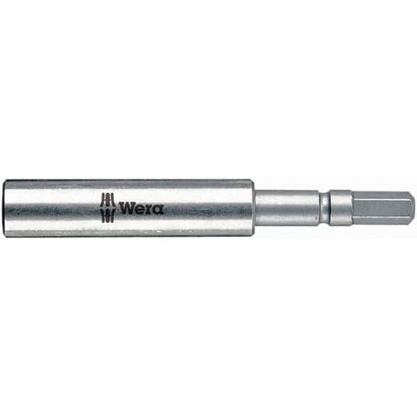 Wera - 1/4" Bit Holder - 1/4" Drive, 3-3/4" OAL - USA Tool & Supply