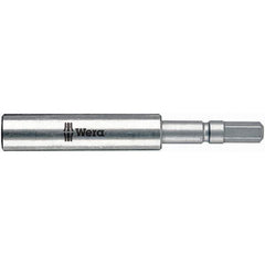 Wera - 1/4" Bit Holder - 1/4" Drive, 3-3/4" OAL - USA Tool & Supply