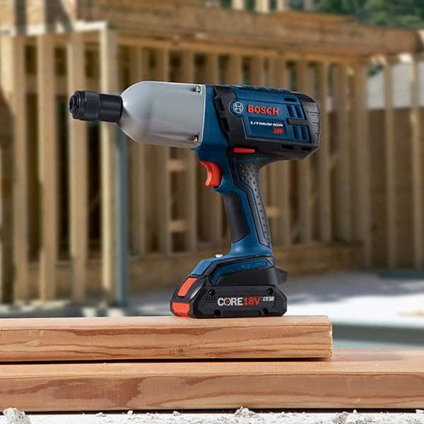 Bosch - Cordless Impact Wrenches & Ratchets Voltage: 18.0 Drive Size (Inch): 7/16 - USA Tool & Supply