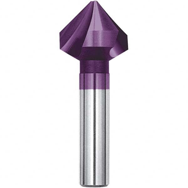 Magafor - 20.5mm Head Diam, 25/64" Shank Diam, 90° Solid Carbide Countersink - USA Tool & Supply