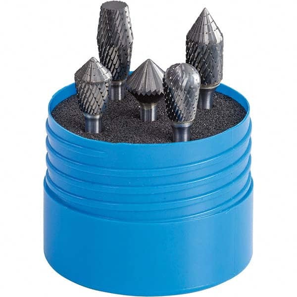 SGS Pro - Burr Sets Head Shape: Combi/Ball; Combi/60 Cone/Cylinder; Combi/Inverted Cone/Cylinder; Combi/90 Cone; Combi/Double Inverted Cone Tooth Style: Double Cut - USA Tool & Supply