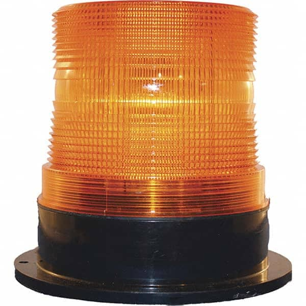 Railhead Corporation - Strobe & Flashing Lights Light Type: Single; Double; Quad; Revolving Lens Color: Amber - USA Tool & Supply