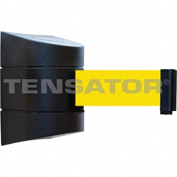 Tensator - 7-1/4" High x 4-3/4" Long x 4-3/4" Wide Magnetic Wall Mount Barrier - Black Powdercoat Finish, Black, Use with Wall Mount - USA Tool & Supply