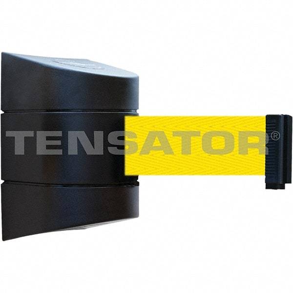 Tensator - 7-1/4" High x 4-3/4" Long x 4-3/4" Wide Magnetic Wall Mount Barrier - Black Powdercoat Finish, Black, Use with Wall Mount - USA Tool & Supply