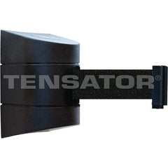 Tensator - 7-1/4" High x 4-3/4" Long x 4-3/4" Wide Magnetic Wall Mount Barrier - Black Powdercoat Finish, Black, Use with Wall Mount - USA Tool & Supply