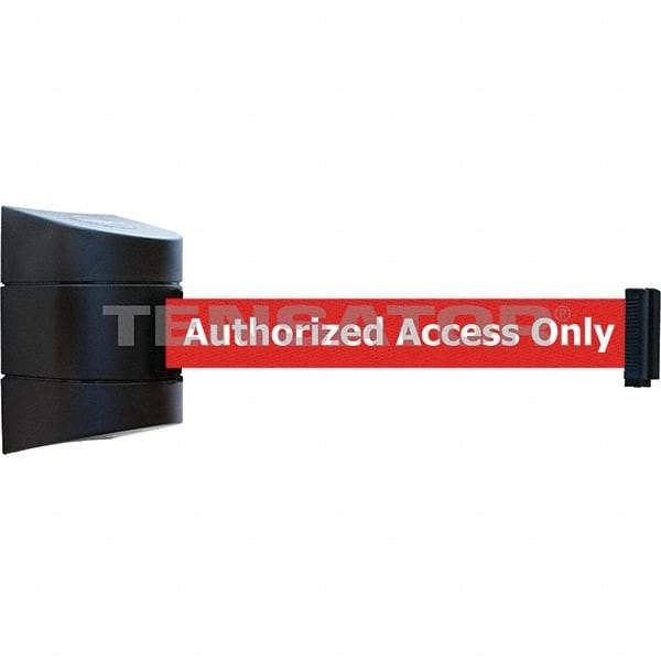 Tensator - 7-1/4" High x 4-3/4" Long x 4-3/4" Wide Magnetic Wall Mount Barrier - Black Powdercoat Finish, Black, Use with Wall Mount - USA Tool & Supply