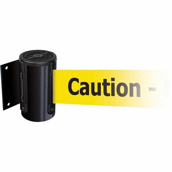 Tensator - 4.74" High x 3-57/64" Long x 3-57/64" Wide Magnetic Wall Mount Barrier - Metal, Black Powdercoat Finish, Black, Use with Wall Mount - USA Tool & Supply