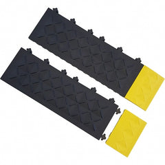 Ergo Advantage - 6" Long x 4" Wide x 1" Thick, Anti-Fatigue Modular Matting Anti-Fatigue Flooring - USA Tool & Supply