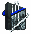4 Pieces - Chrome - High Polished Double Flex-Head Wrench Set - USA Tool & Supply