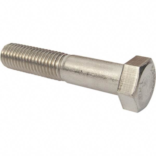 Value Collection - 5/8-11 3-1/4" Long Hex Head Cap Screw - Partially Threaded, 316 Stainless Steel, Uncoated - USA Tool & Supply