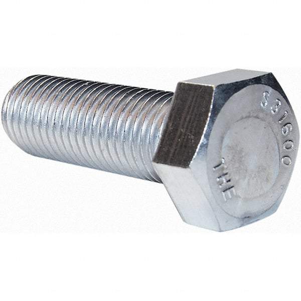 Value Collection - 1-8 2-1/4" Long Hex Head Cap Screw - Fully Threaded, 316 Stainless Steel, Uncoated - USA Tool & Supply