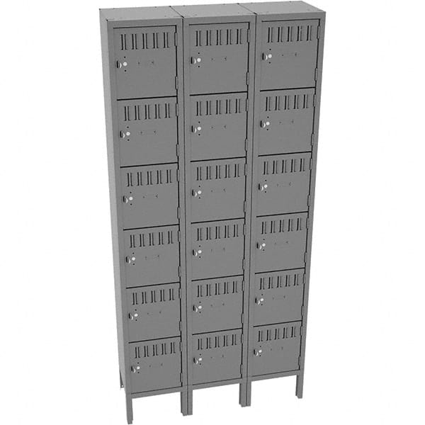 Tennsco - 18 Door, 6 Tier, Locker - USA Tool & Supply