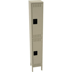 Tennsco - 2 Door, Double Tier, Locker - USA Tool & Supply