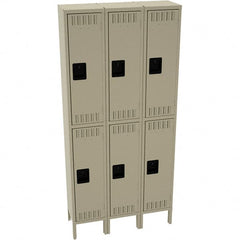 Tennsco - 6 Door, Double Tier, Locker - USA Tool & Supply