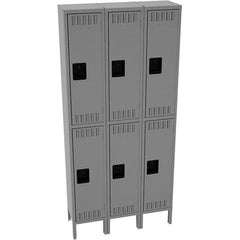 Tennsco - 6 Door, Double Tier, Locker - USA Tool & Supply