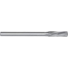 Magafor - 10.95mm Solid Carbide 6 Flute Chucking Reamer - Spiral Flute, 10mm Straight Shank, 38mm Flute Length, 133mm OAL - USA Tool & Supply