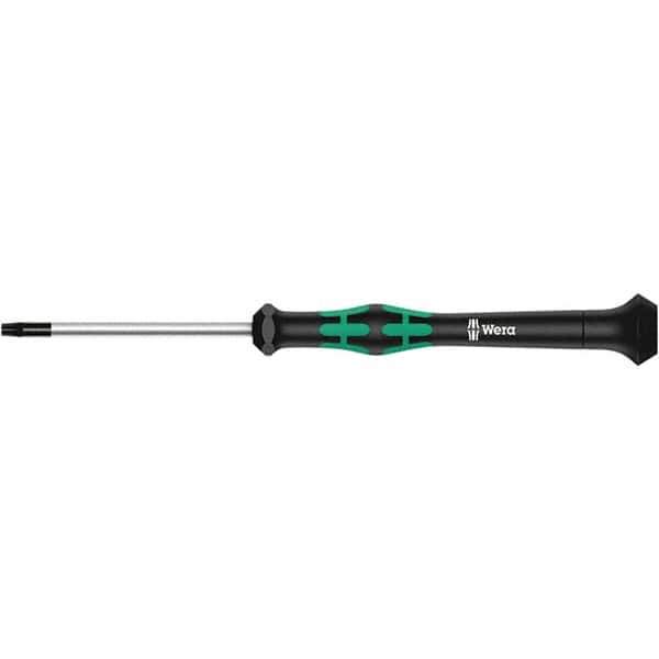 Wera - T4 Torx Driver - 1-37/64" Blade Length, 137mm OAL, Ergonomic Handle - USA Tool & Supply