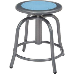 NPS - Swivel & Adjustable Stools Type: Adjustable Height Swivel Stool Base Type: Steel - USA Tool & Supply