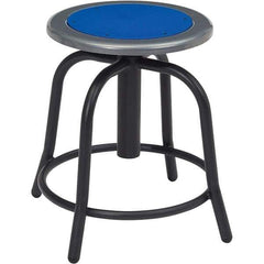 NPS - Swivel & Adjustable Stools Type: Adjustable Height Swivel Stool Base Type: Steel - USA Tool & Supply