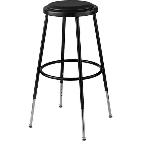 NPS - Swivel & Adjustable Stools Type: Adjustable Height Stool Base Type: Steel - USA Tool & Supply