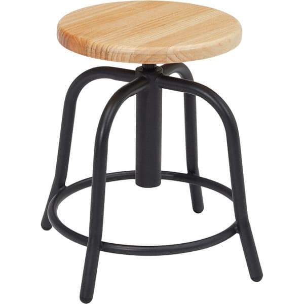 NPS - Swivel & Adjustable Stools Type: Adjustable Height Swivel Stool Base Type: Steel - USA Tool & Supply