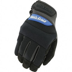 PRO-SAFE - Size L (10) Work Gloves - For General Purpose, Uncoated, Hook & Loop Cuff, Full Fingered, Black, Paired - USA Tool & Supply