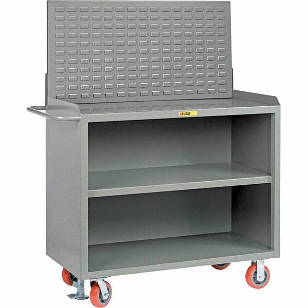 Little Giant - 3,600 Lb Capacity Mobile Service Bench - 41" Wide x 24" Deep x 43" High, Steel, Gray - USA Tool & Supply